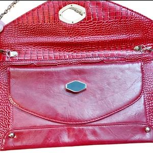 ❤️ KELLY & KATIE Womens Bag Snake Embossed Clutch Purse Chain Strap net